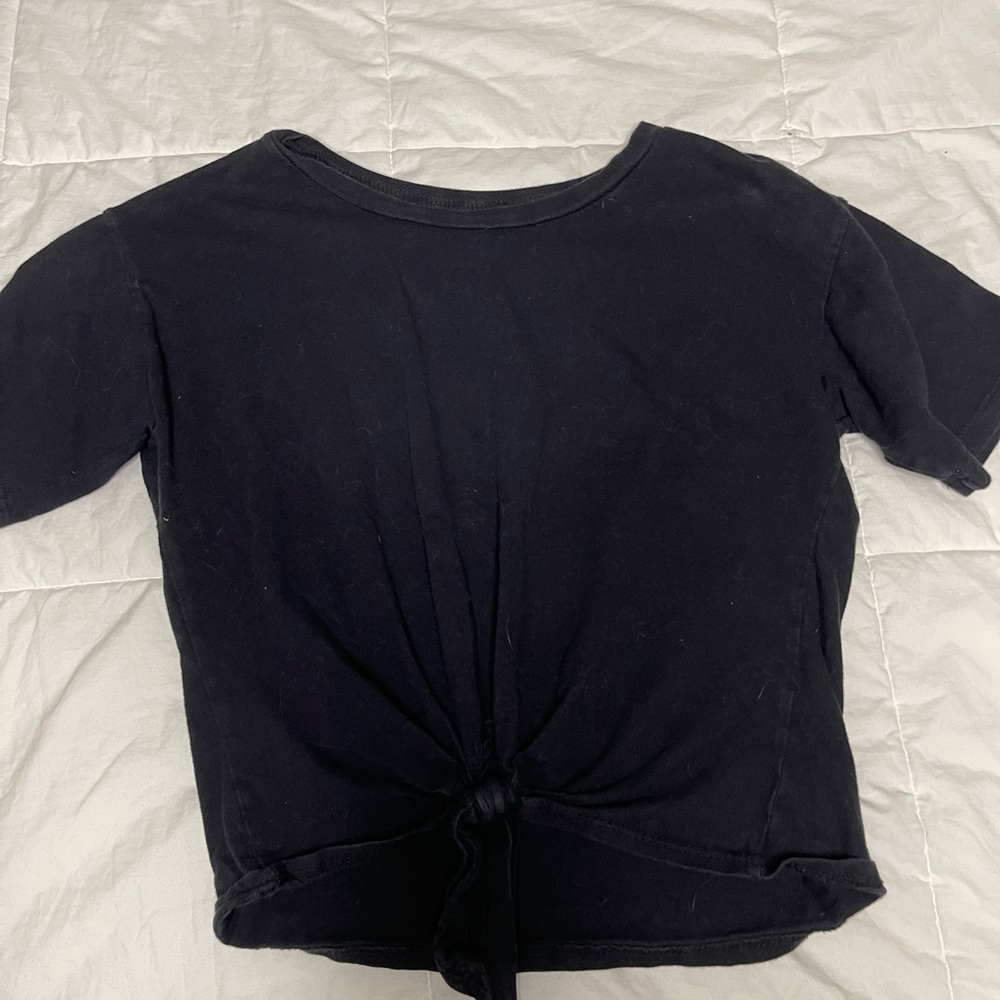 Black crop top